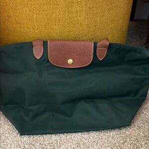 Longchamp Green and Brown Women’s Bag